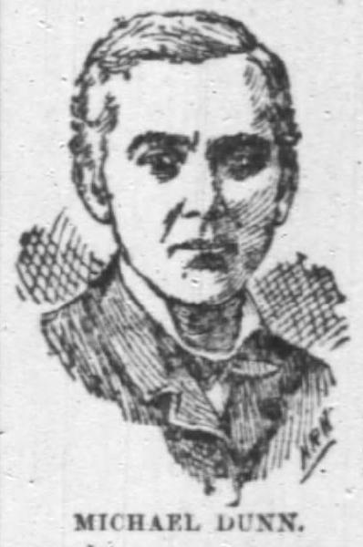 Michael Dunn 3455 (image: Chicago Daily Tribune 18 Dec 1887 Page 26 thanks to Paul davies)